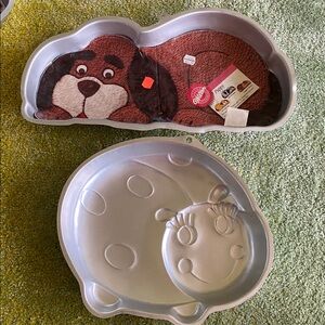 Vintage Wilton Cake Pans  Puppy and Ladybug